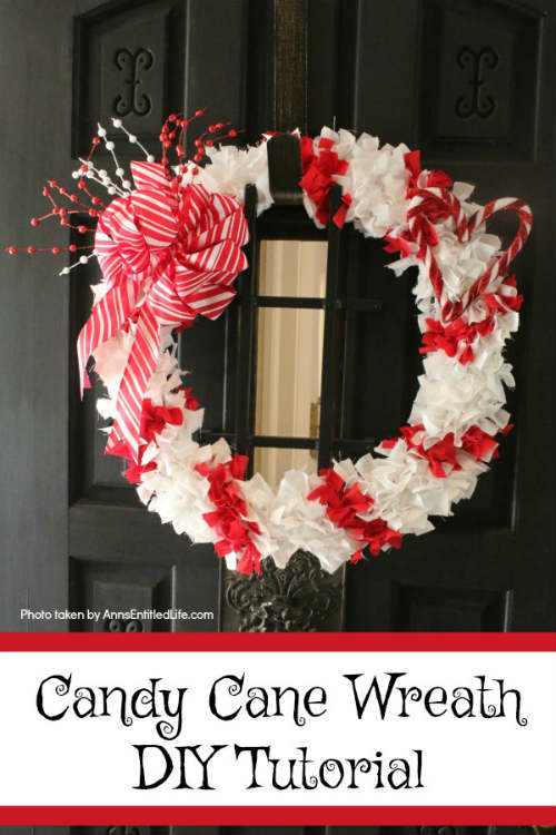 Candy Cane Christmas Wreath