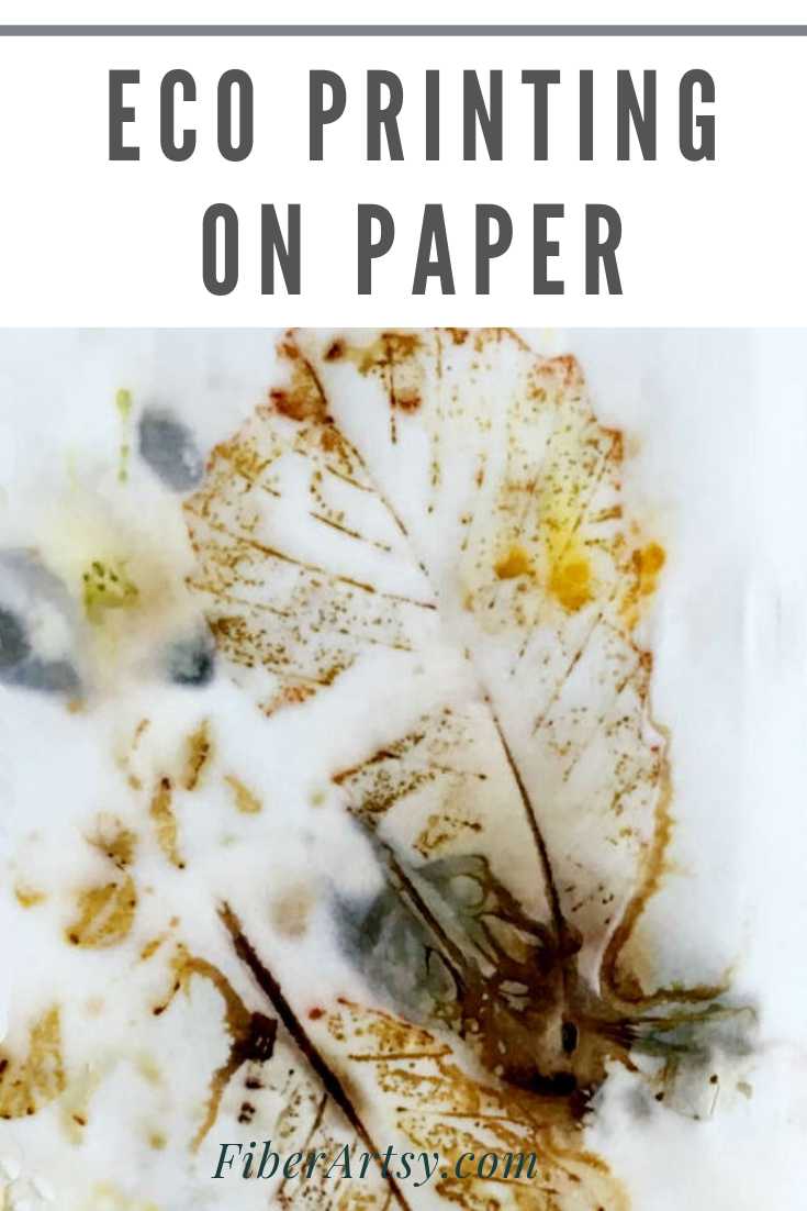 How to Eco Print with Leaves on Paper