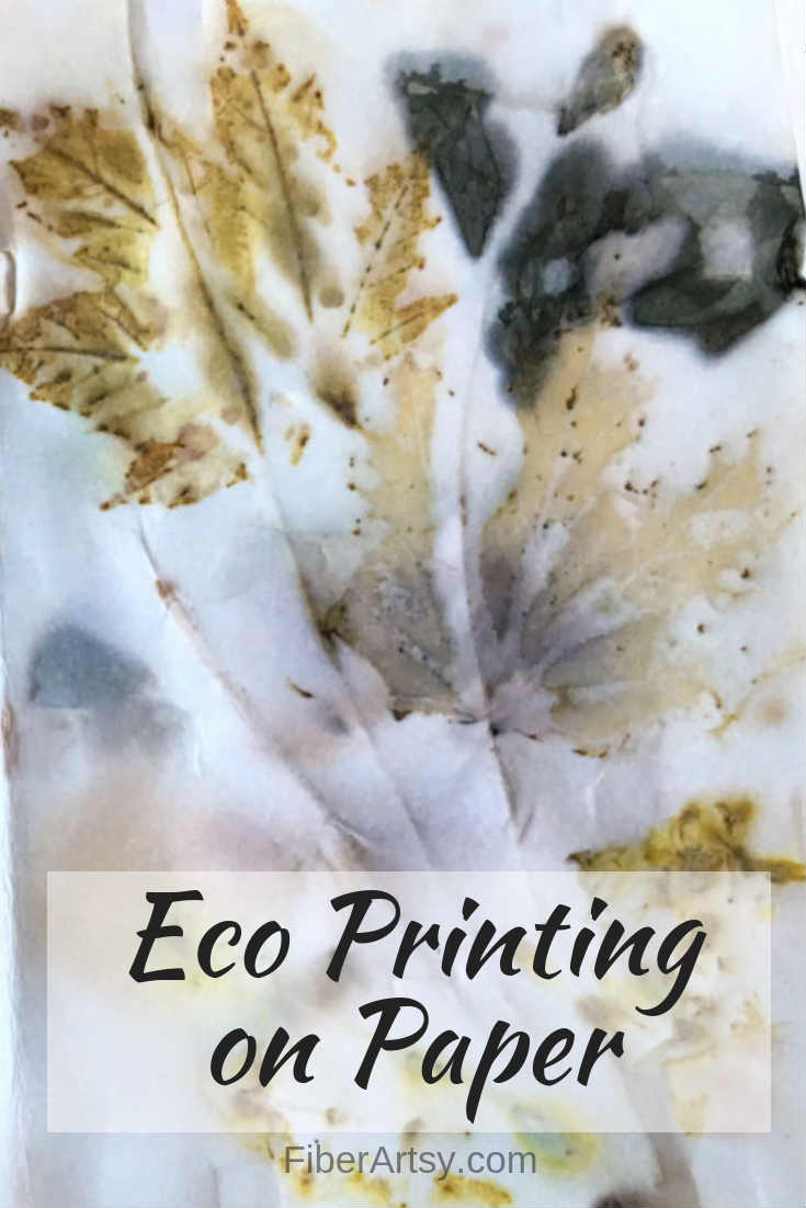 How to Eco Print on Paper. Step by step tutorial shows you the basics of Leaf and flower eco printing which can be done on paper or fabric