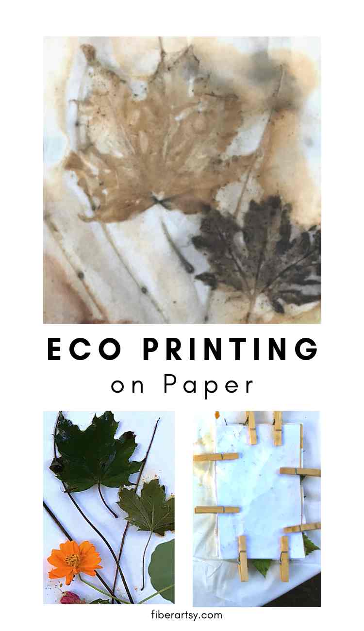 Eco Printing on Paper
