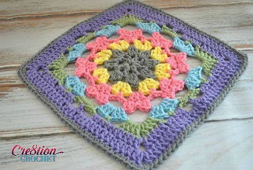 12 inch Crochet Square Free Pattern