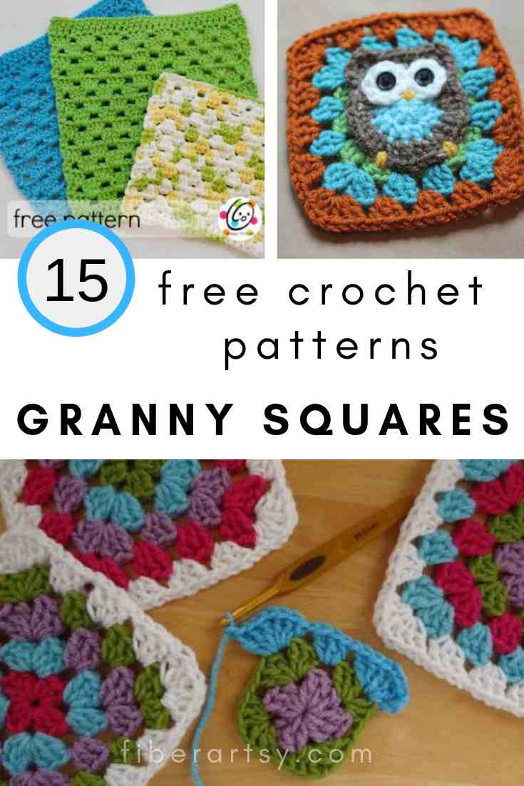 15 Crochet Granny Squares Fiberartsy Com