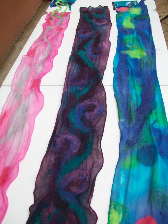 Nuno Felted Scarves