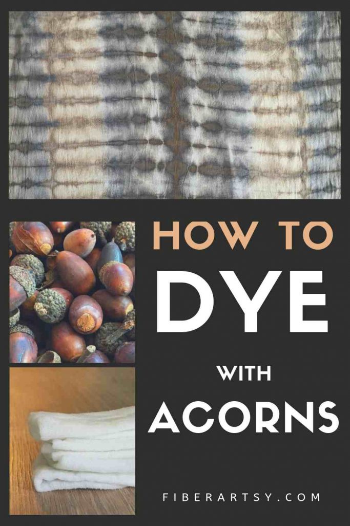 Learn how to make a natural yarn and fabric dye using acorns