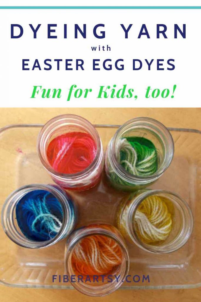 How to dye yarn with Easter Egg color tablets