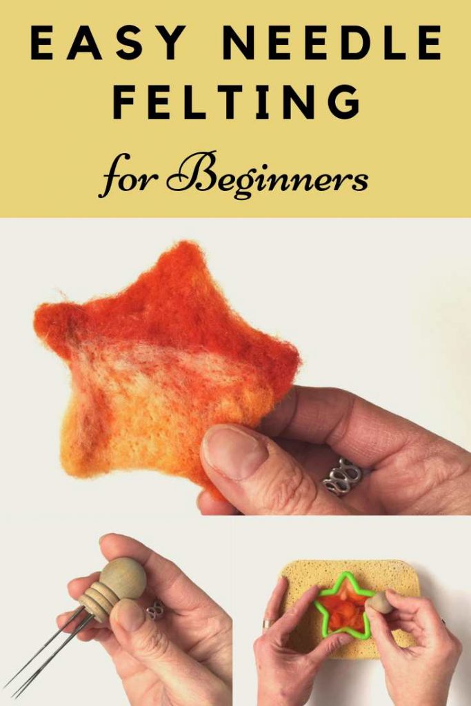 Learn how to Felt Wool with Felting Needles and Cookie Cutters