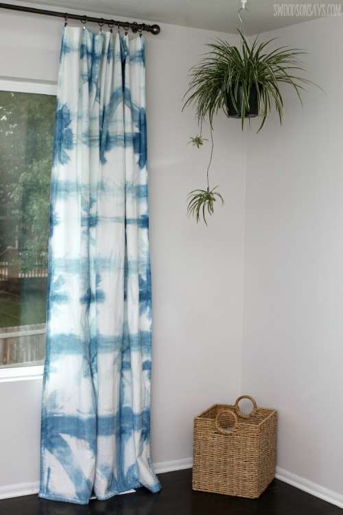 Tie Dye or Shibori Dyed Curtains