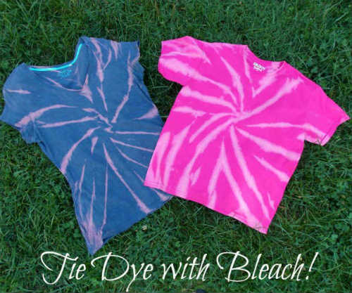 Bleach Dyed T Shirts