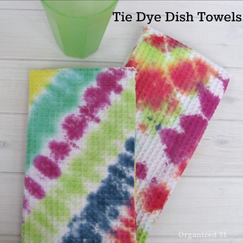 Tie Dyed Dish Towels