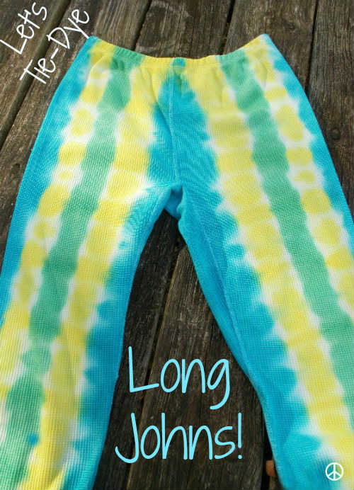 How to Tie Dye Long Johns - Accordion Fold Method
