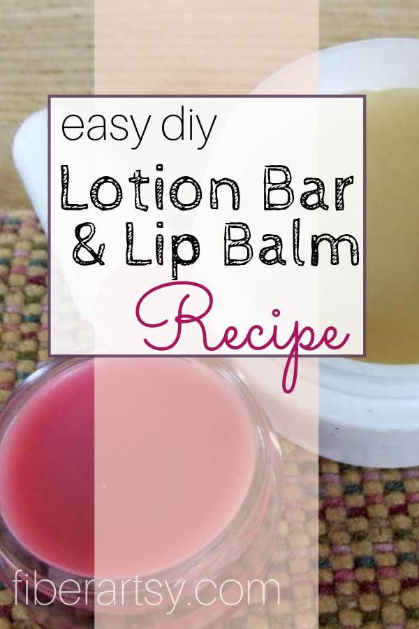 DIY Recipe for Homemade Lip Balm and Lotion Bars