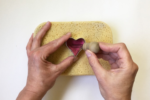 Needle Felting with Cookie Cutter and Wool