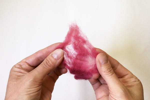 Thinning the Wool Roving 600