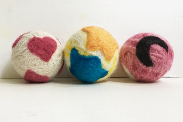 Needle Felted Wool Dryer Balls