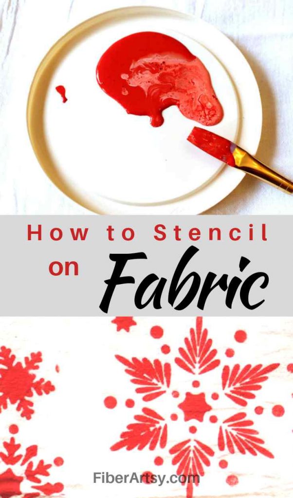 Stenciling on Fabric and Paper