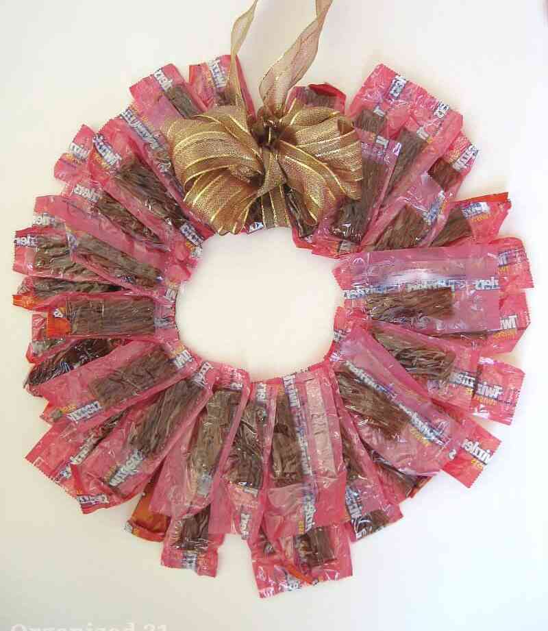Handmade Christmas Wreath with Candy