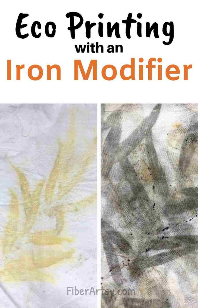 Eco Printing with an Iron Modifier or Mordant
