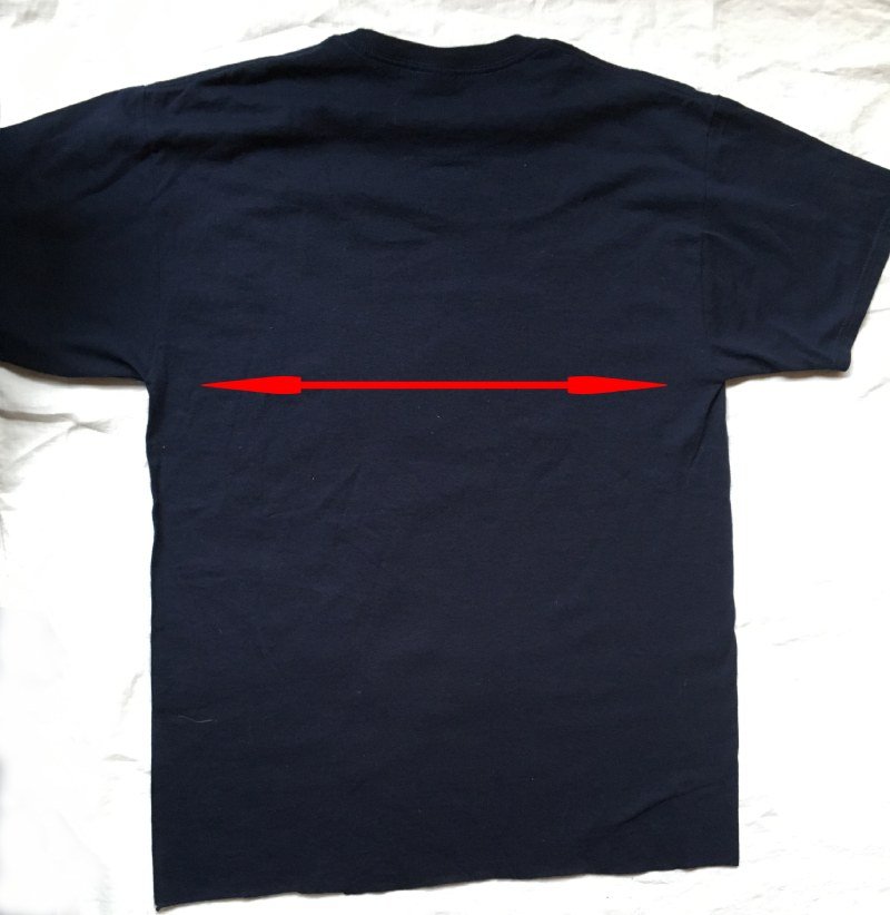 Cut the T Shirt from one armpit to the other