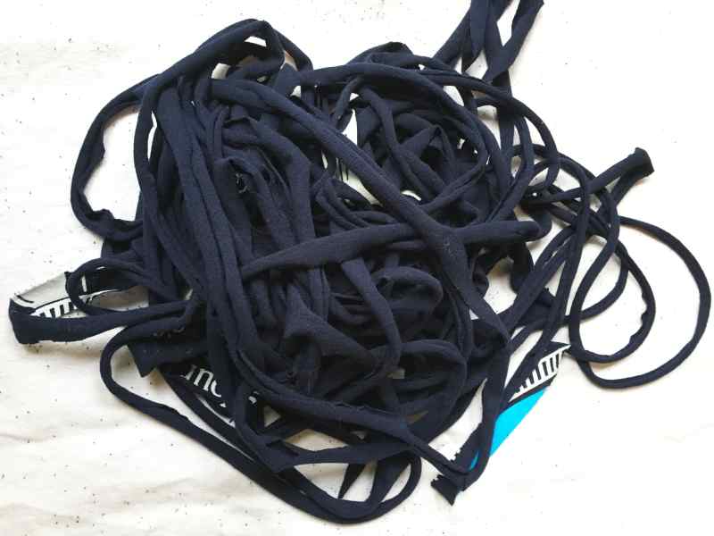 Tshirt yarn after stretching