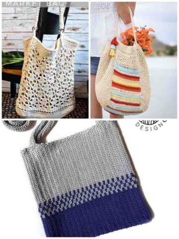 Crochet Patterns for Market Bags and Totes