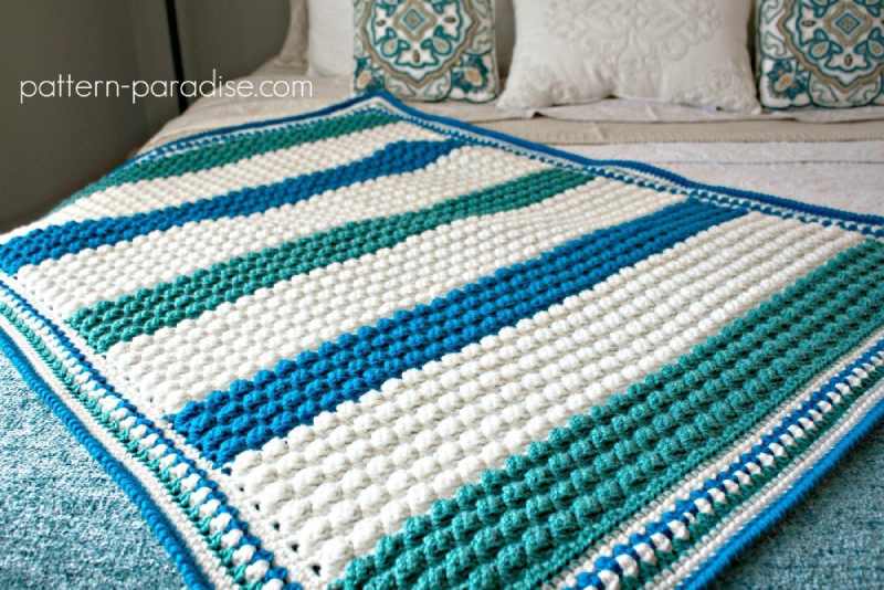 Free Crochet Pattern Hawaiian Baby Blanket