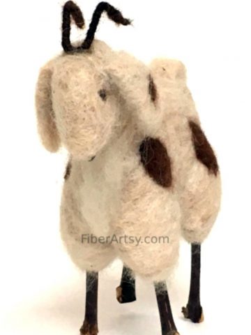 Beginner Guide to Felting, Needle Felted Goat Sculpture