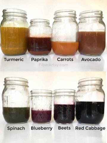 Homemade Dyes made from Food and Spices